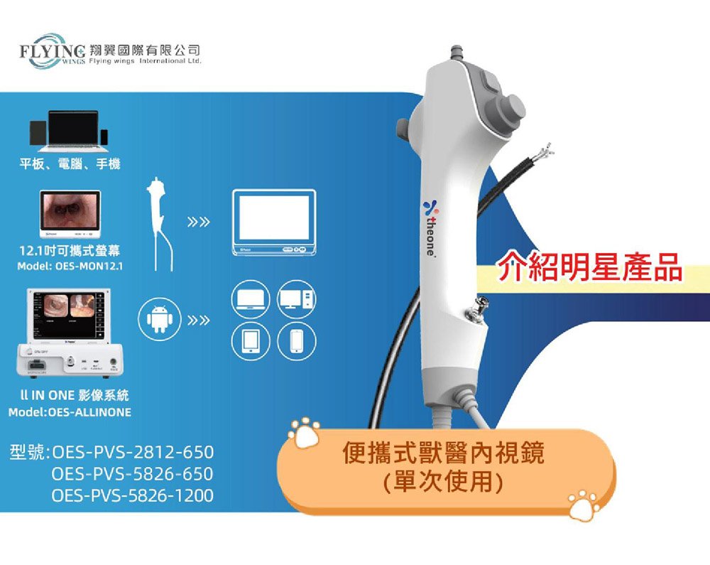明星產品 – 單次性使用獸醫內視鏡(入門款)