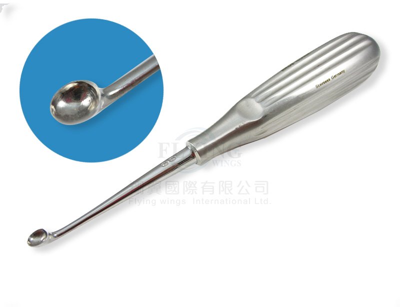 U.K柄式刮骨匙-17cm