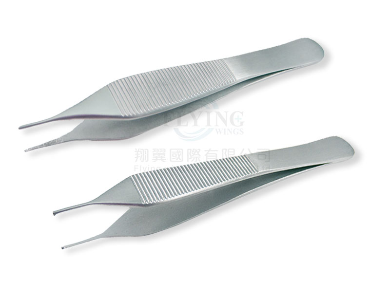 U.K愛迪生鑷子-(細款)有齒&無齒-12cm