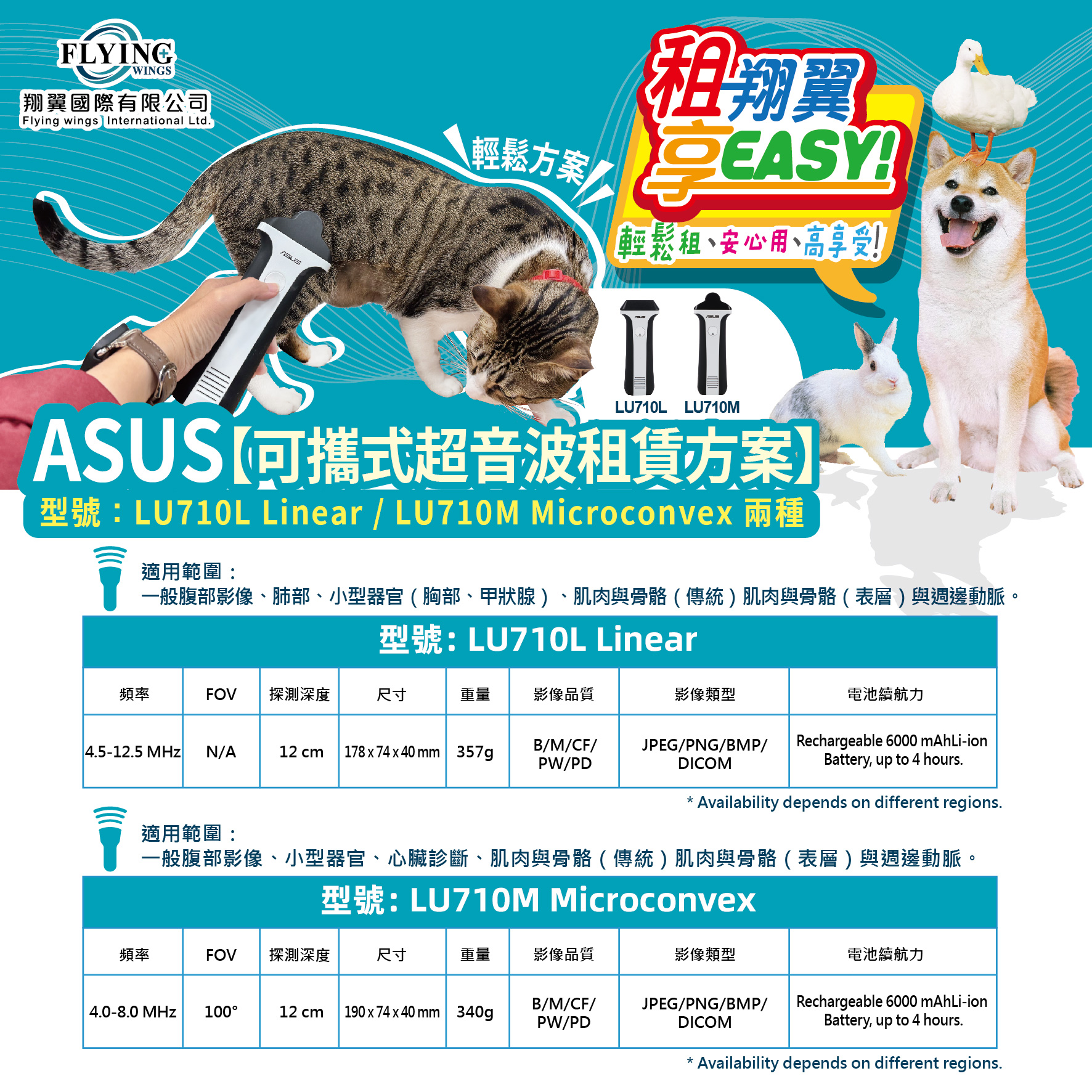 華碩手持超音波LU710M